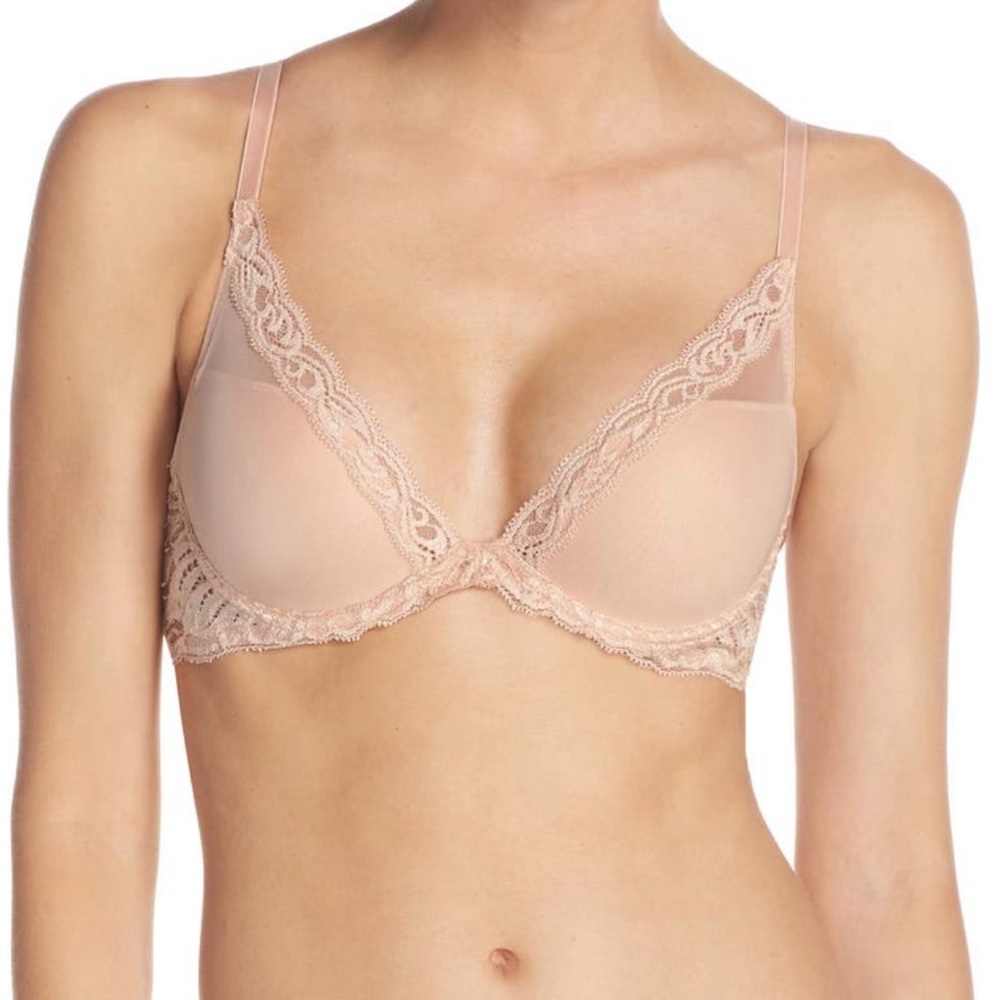 Natori Feathers Underwire Contour Bra Size 32DDD Nude
